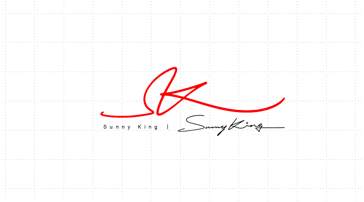 英文签名设计丨英文手写标志丨signature logo design