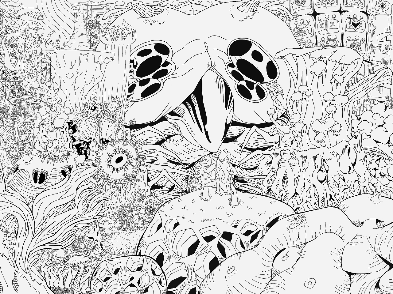 个人年度插画合集-异星系列（图ZMTkwMjk1MDYw） - 绘本 - 站酷设计师kuro苦肉原创素材 - 站酷ZCOOL