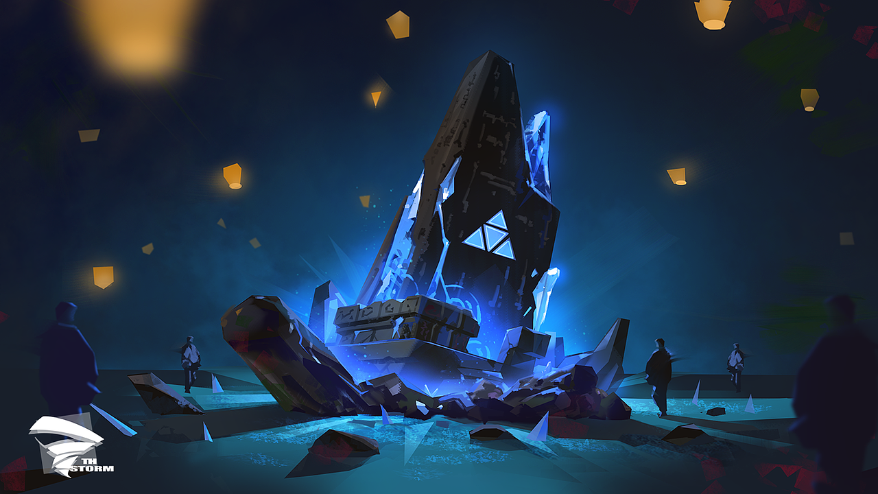 前期标书的概念气氛图 中心装置