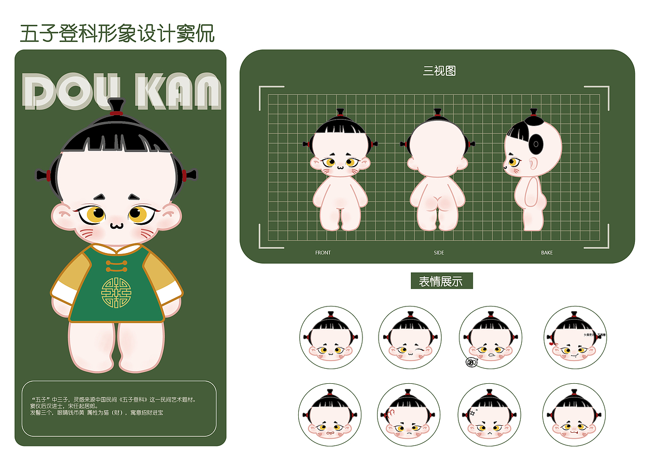 作业记录 五子登科IP形象设计