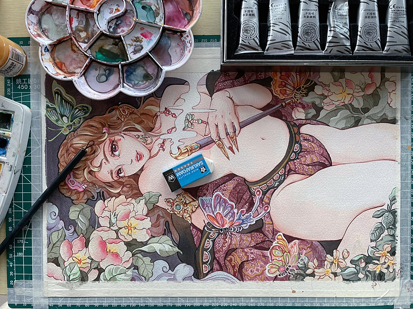 留连戏蝶时时舞 自在娇莺恰恰啼