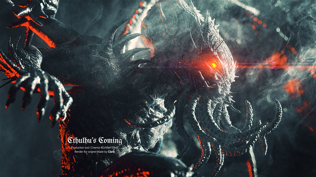 克苏鲁光影（图ZMjc2NjY2NTg4） - 人物/生物 - 站酷设计师Clark居然被用了原创素材 - 站酷ZCOOL