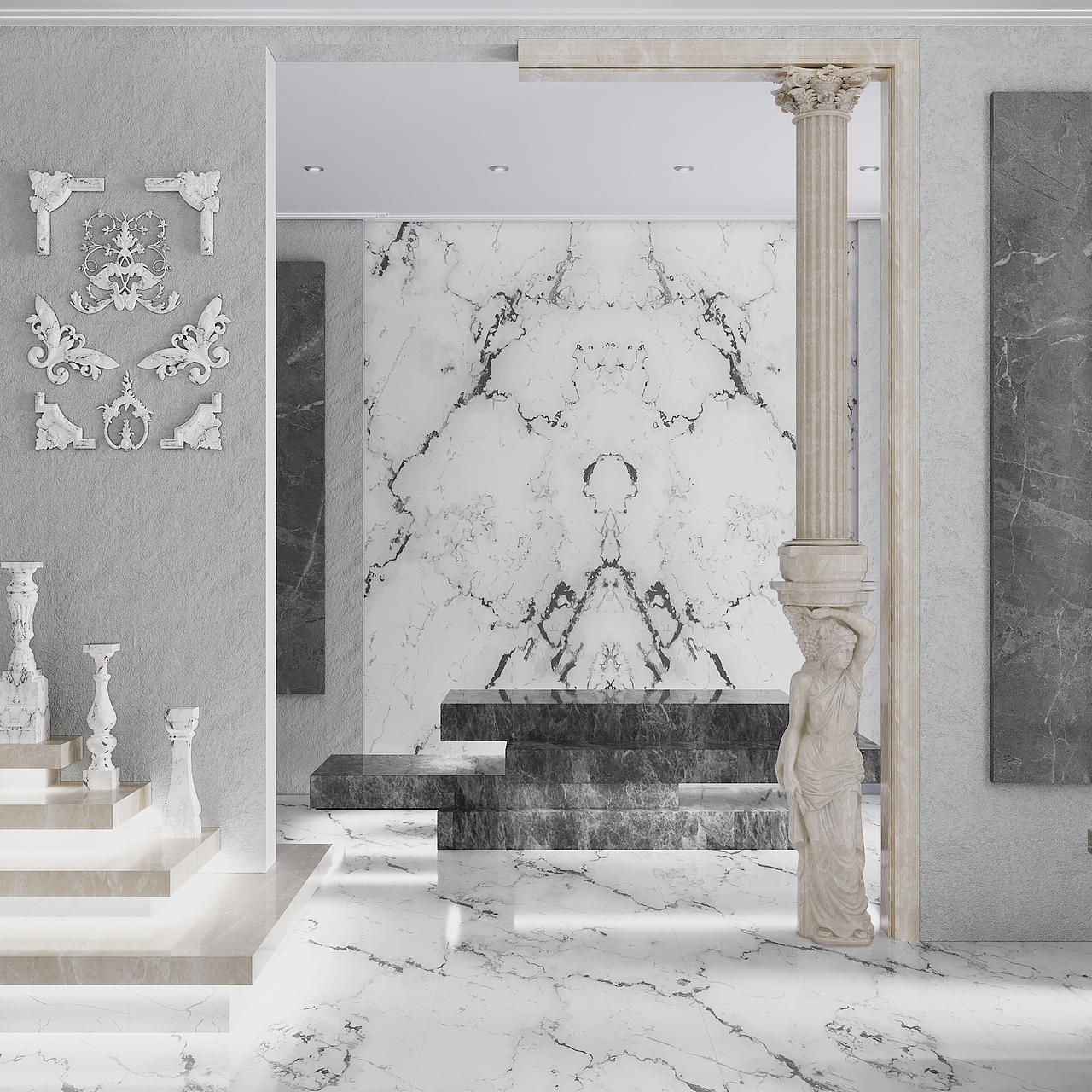 大理石展厅（图ZMTM3NjYwNTky） - 家装设计 - 站酷设计师苏禹先生原创素材 - 站酷ZCOOL