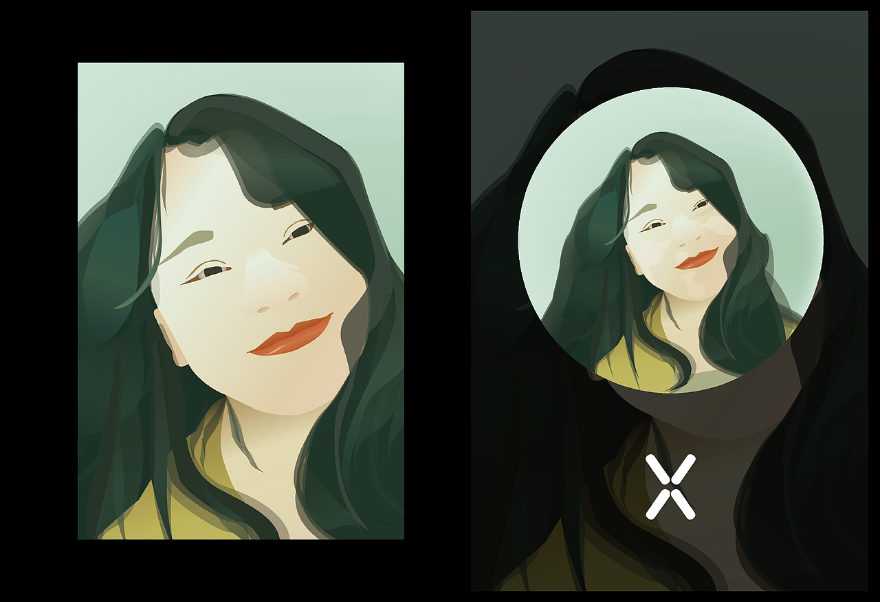 原创人物头像插画--把你画成画（图ZMjExMjM1MzY4） - 商业插画 - 站酷设计师廊下闲人原创素材 - 站酷ZCOOL