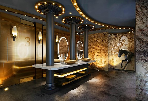 公共洗手间效果图