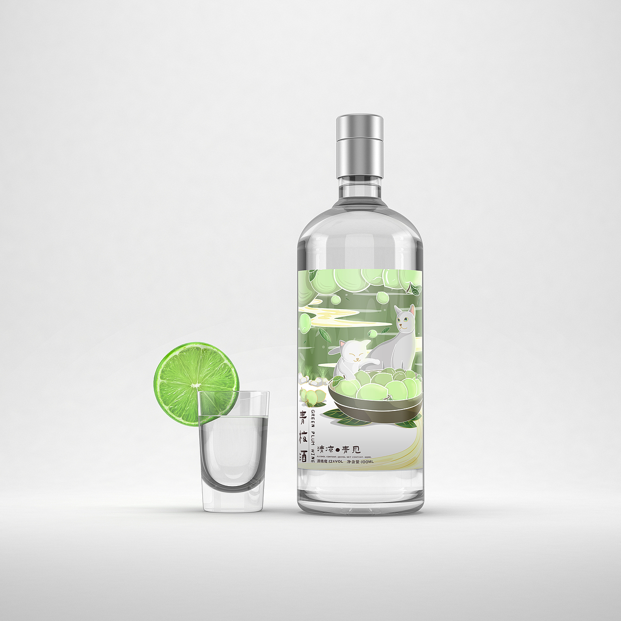 原创作品|《好久不见，微醺一下》青梅酒包装设计（图ZMjc5ODU0Mjgw） - 包装 - 站酷设计师茶麦youyou原创素材 - 站酷ZCOOL