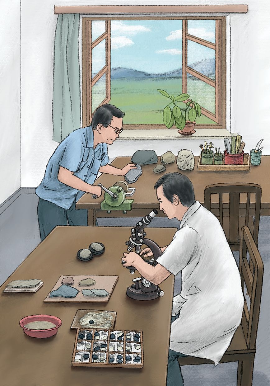 中国科学家李四光的故事插画节选（图ZMzQ1NTAyMTUy） - 儿童插画 - 站酷设计师Dino君插画原创素材 - 站酷ZCOOL