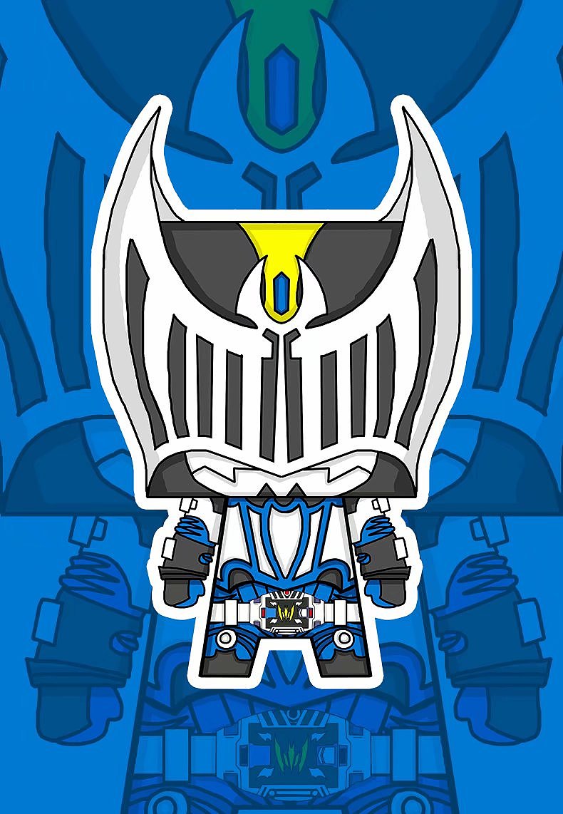 假面骑士龙骑纸模壁纸