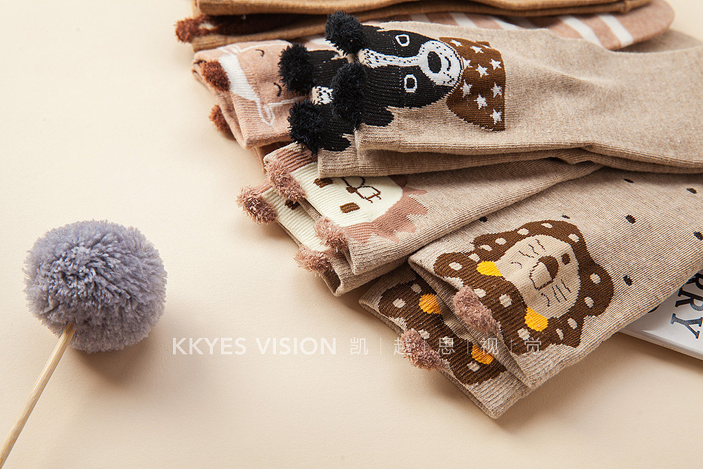 袜子 女士棉袜 儿童袜 静物拍摄 产品摄影