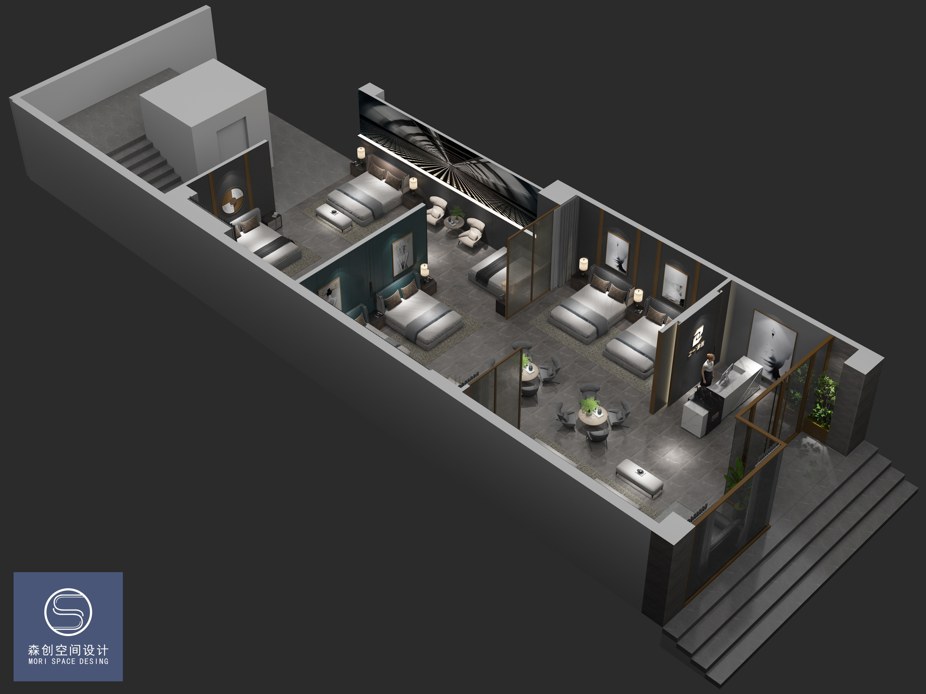 之一家具-轻奢软床展厅