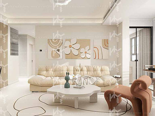 奶油風｜午后陽光，溫暖治愈（個人主頁-ZNjczMzg4NDg=） - 家裝設計 - 站酷設計師NinoEdwin原創(chuàng)素材 - 站酷ZCOOL