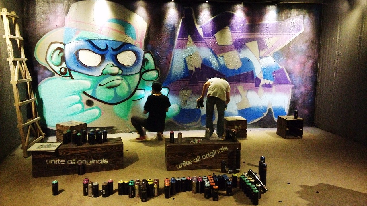 西安涂鸦AST-CREW x 大唐西市街头涂鸦展（图ZMTUwMDk1OTY=） - 新锐潮流插画 - 站酷设计师AST_Gavin原创素材 - 站酷ZCOOL