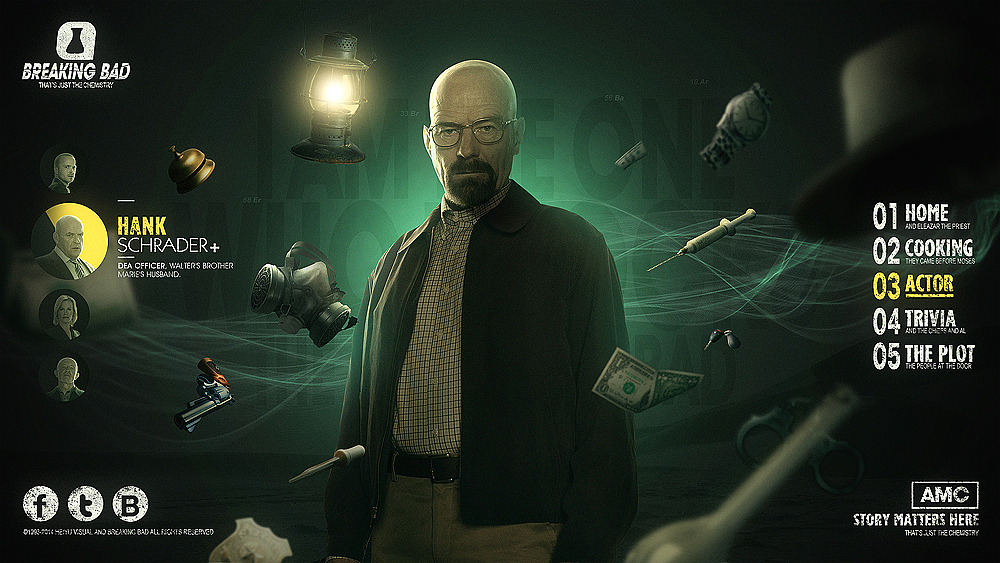 Breaking Bad《绝命毒师》主题站（图ZMTM0MzA1NjQ=） - 其他网页 - 站酷设计师HeiYu88原创素材 - 站酷ZCOOL