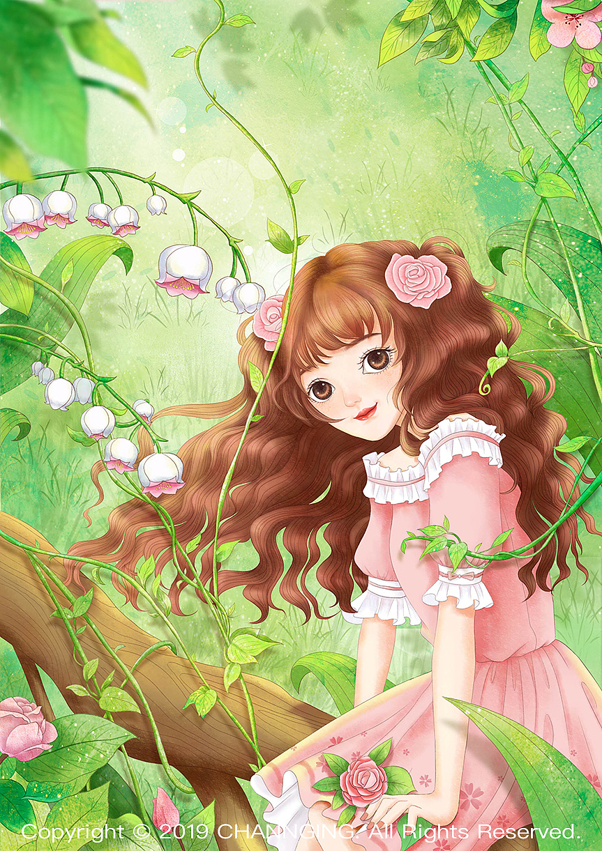 意林小星星杂志封面插画少女们