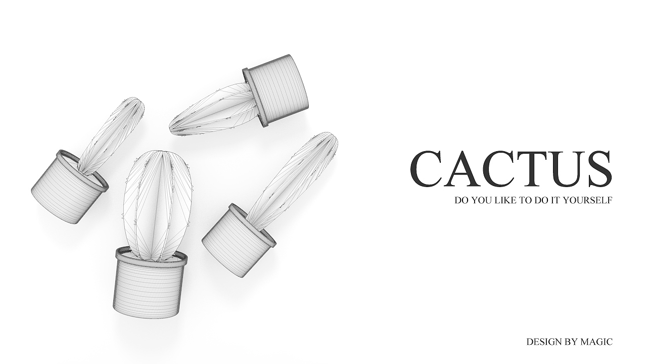 【第20期】Cinema4D仙人掌建模渲染高级教程（图ZOTI0Nzg1NzI=） - 场景 - 站酷设计师靖哥教你做C4D原创素材 - 站酷ZCOOL