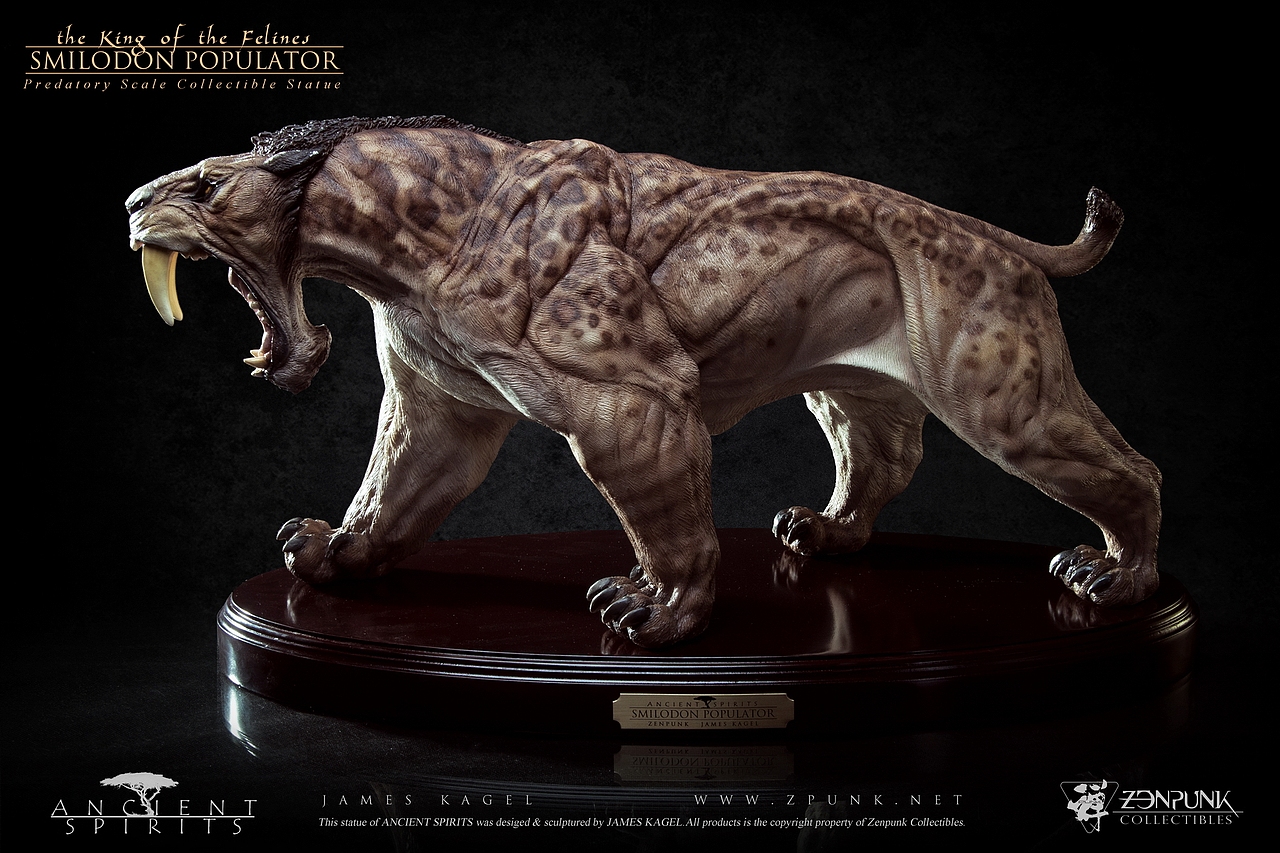 禅朋克×james kagel |《太古之灵系列》毁灭刃齿虎雕像