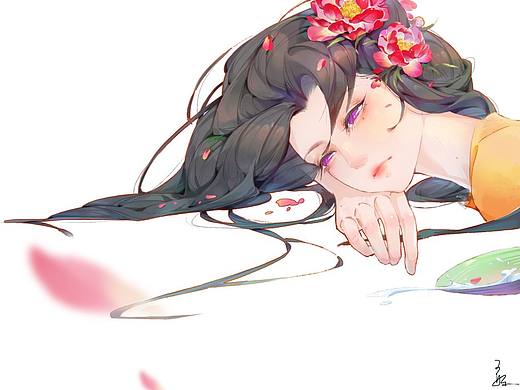 湘云眠芍（個(gè)人主頁-ZNjI4NDkzODQ=） - 繪本 - 站酷設(shè)計(jì)師畫米的蔥原創(chuàng)素材 - 站酷ZCOOL