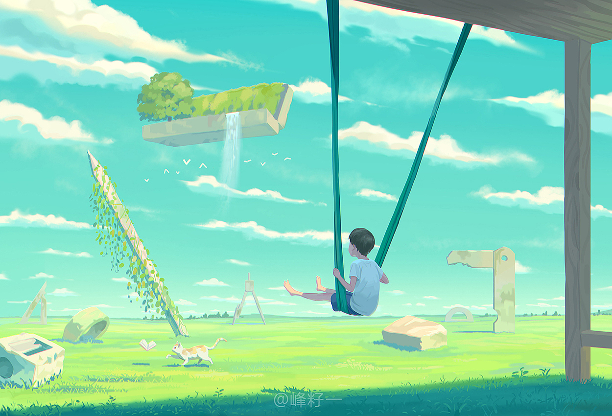 《童梦嬉戏》(图ZMzEwODU0NDEy) - 创作习作 - 站酷设计师峰籽一原创素材 - 站酷ZCOOL