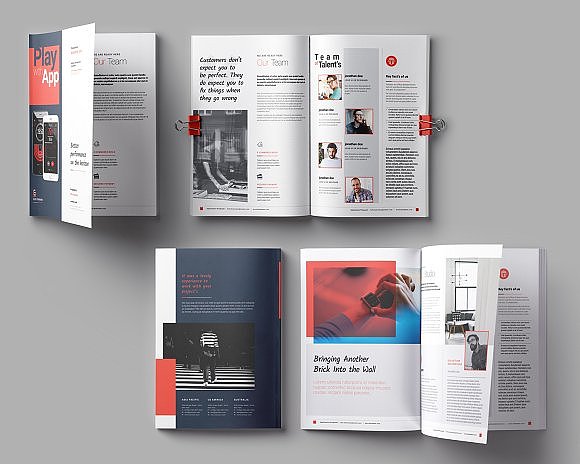 红色高端大气产品介绍画册模板（图ZODQzNzU2NTI=） - 书籍/画册 - 站酷设计师吾爱排版原创素材 - 站酷ZCOOL