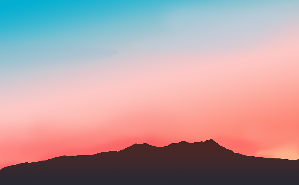 扁平化插画风景