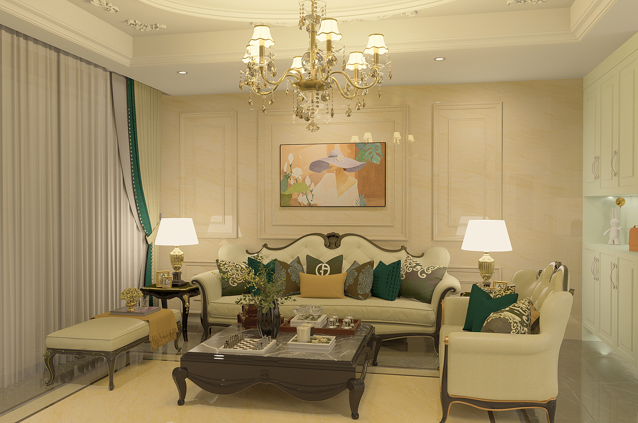 复式家装设计-欧式风格