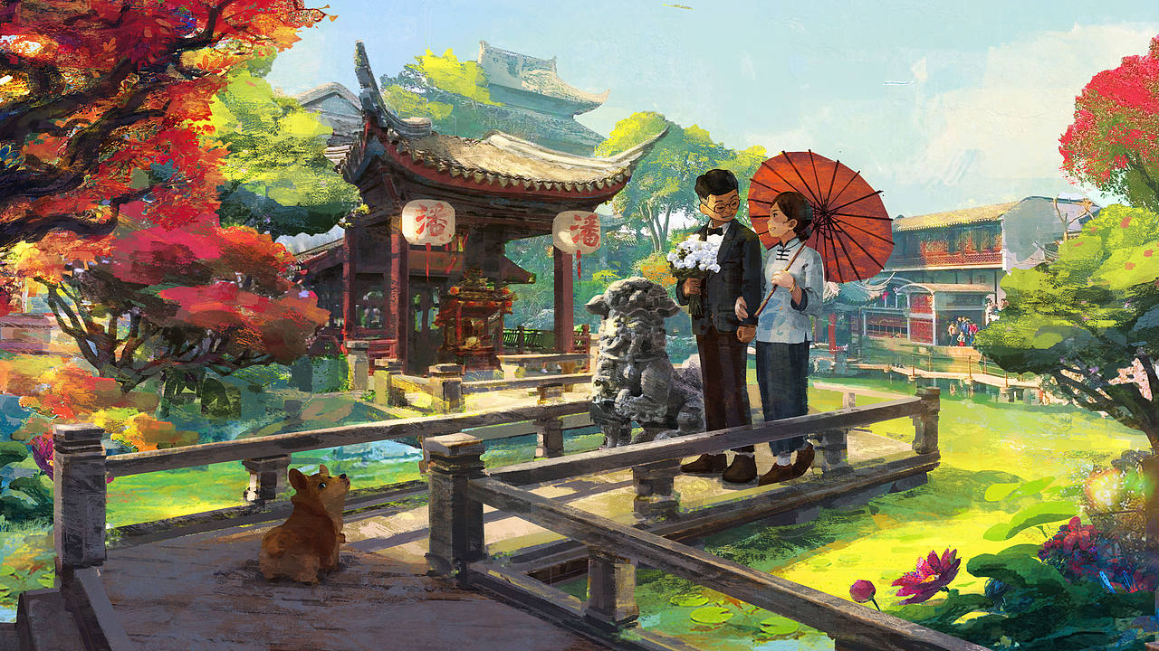 结婚贺图（图ZMTQ3MjQ4NzIw） - 创作习作 - 站酷设计师KinYip原创素材 - 站酷ZCOOL