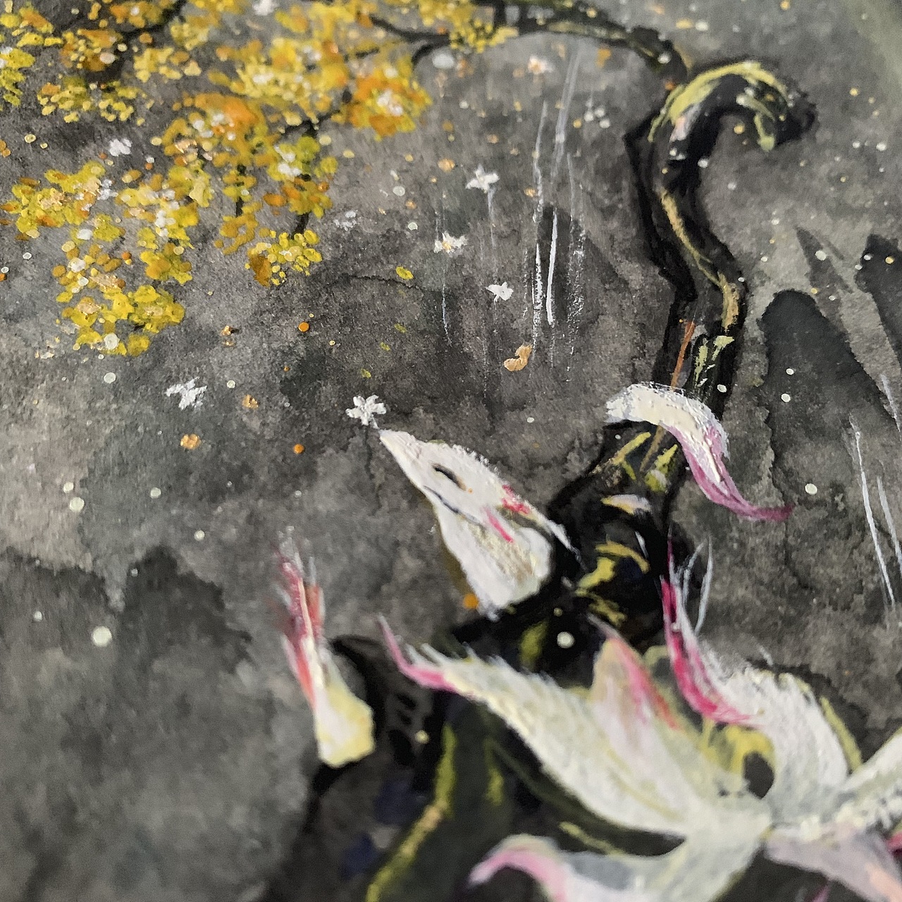 微雨（图ZMTYwMTMxMjIw） - 艺术插画 - 站酷设计师不喝血的小僵尸原创素材 - 站酷ZCOOL