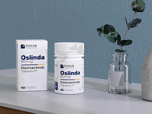 因达尔 Osiinda80mg 奥斯替尼抗癌药-悟杰品牌视觉设计