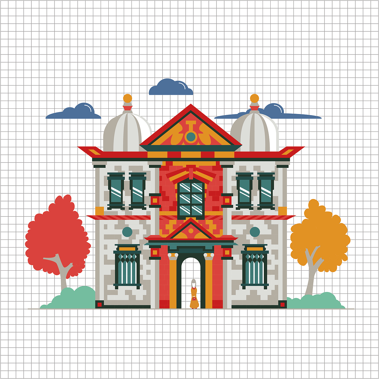 印象佛山——城市形象插画图形设计（图ZMTIxODk1NTA4） - 艺术插画 - 站酷设计师TIHOSIU原创素材 - 站酷ZCOOL