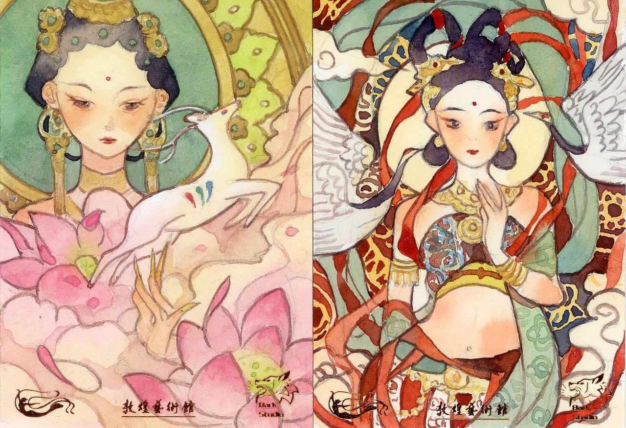 一些手绘卡（图ZMzI5MjkxNDU2） - 商业插画 - 站酷设计师忍冬2333原创素材 - 站酷ZCOOL