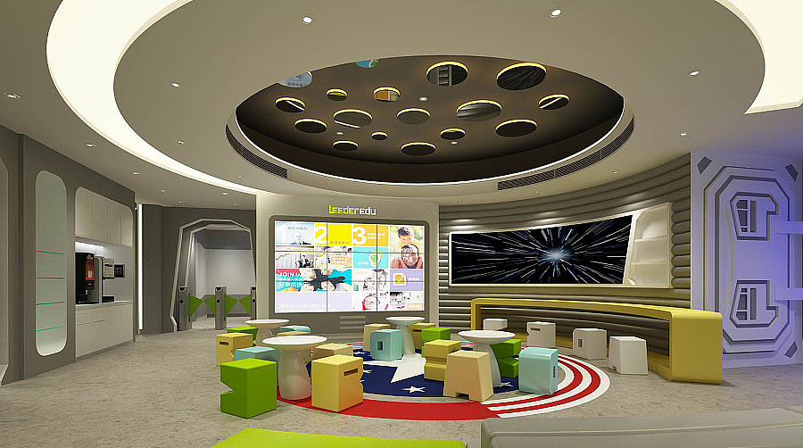 马尔康培训机构设计|力德教育机构设计效果图|马尔康培训机构设计公司