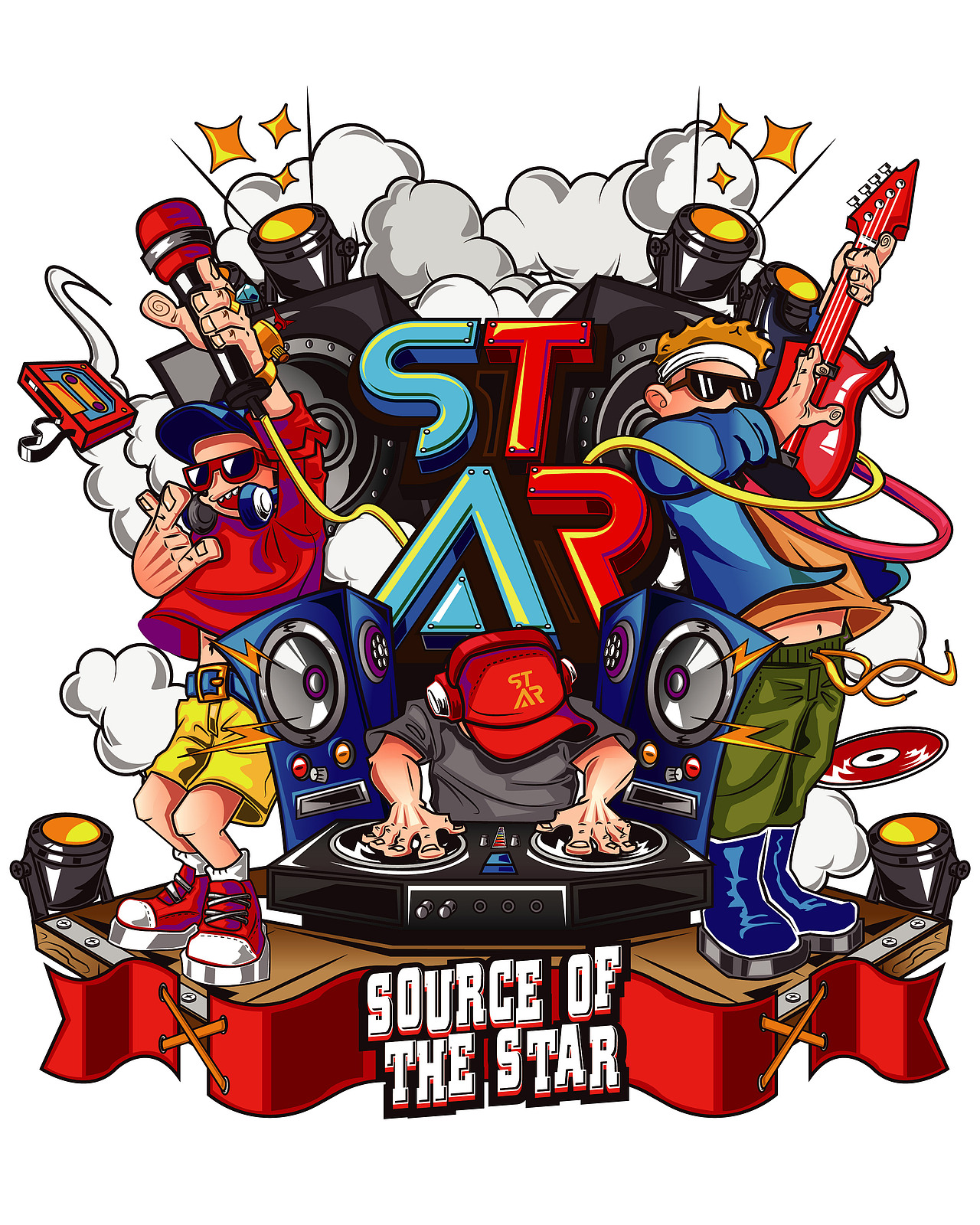 音乐插画（图ZMTMwODYwMzMy） - 新锐潮流插画 - 站酷设计师周希范原创素材 - 站酷ZCOOL