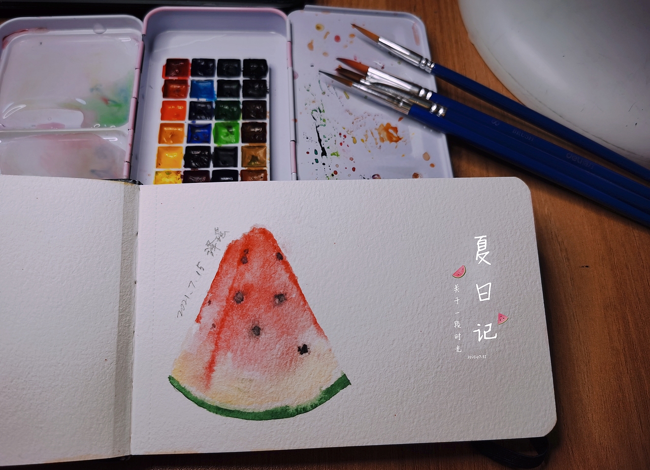 夏日记（图ZMjY2MDYxNDky） - 艺术插画 - 站酷设计师画师哈哈原创素材 - 站酷ZCOOL