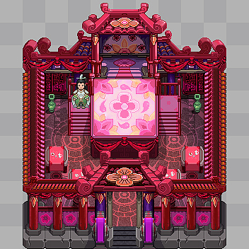 古风像素建筑设计