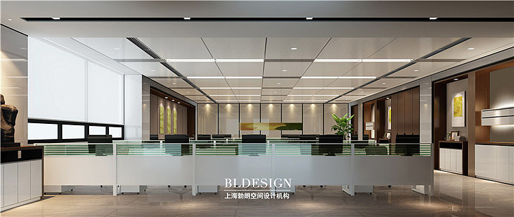 郑州不错的办公室装修设计公司作品:河南通用实业有限公司办公室设计案例