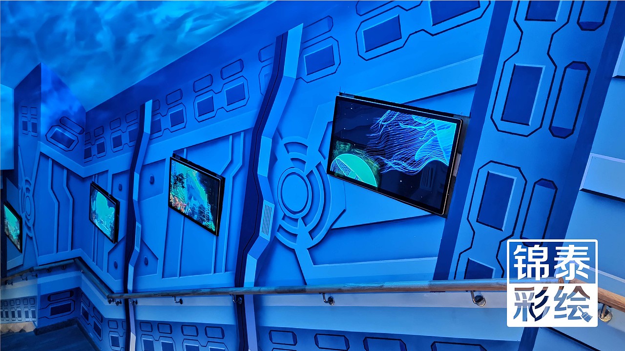 昆明墙体彩绘/昆明星耀温泉酒店主题过道墙体彩绘（图ZMjMyNDA3MDky） - 其他手工艺 - 站酷设计师云南锦泰彩绘原创素材 - 站酷ZCOOL