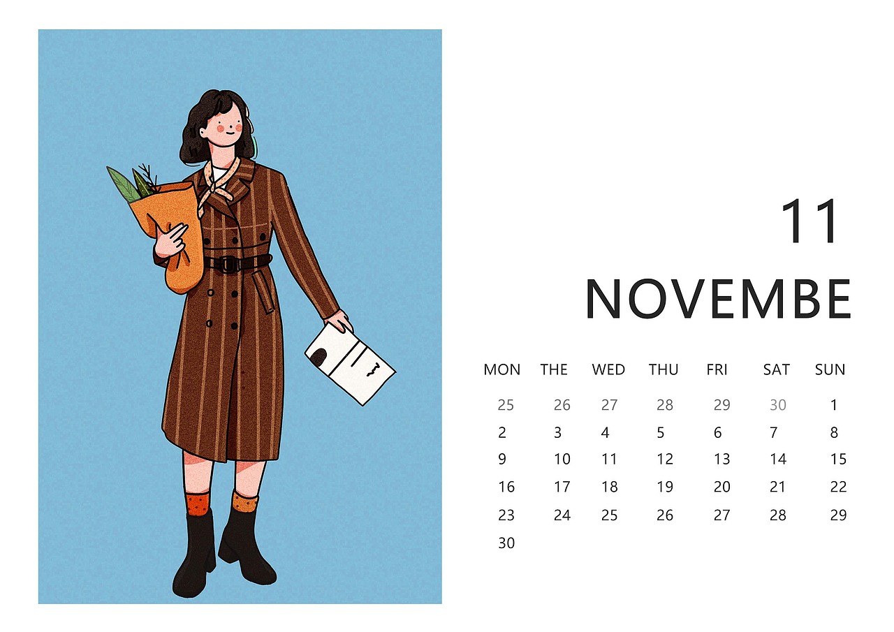 描邊風(fēng)格日歷（圖ZMjY4MzkyOTA0） - 創(chuàng)作習(xí)作 - 站酷設(shè)計(jì)師會(huì)繪畫屋原創(chuàng)素材 - 站酷ZCOOL