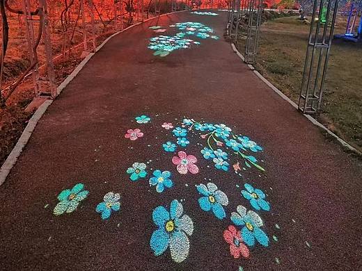 公园文旅亮化，投影灯水纹灯logo灯