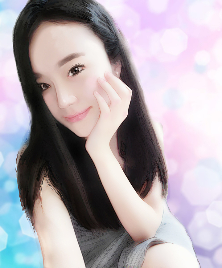 娶个漂亮老婆估计就是现在还能在电脑上动动笔PS一下的动力了吧- -!