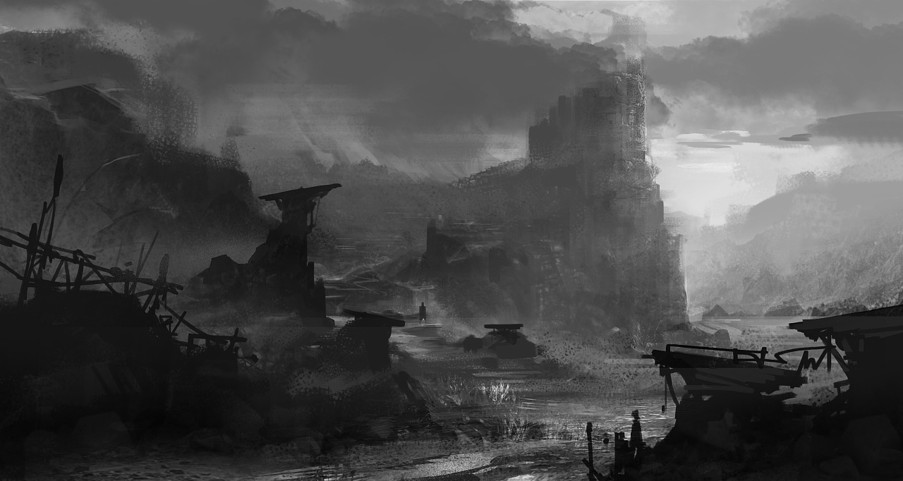 暗黑风的城堡|插画|游戏原画|payne_青君 - 原创作品 - 站酷 (zcool)