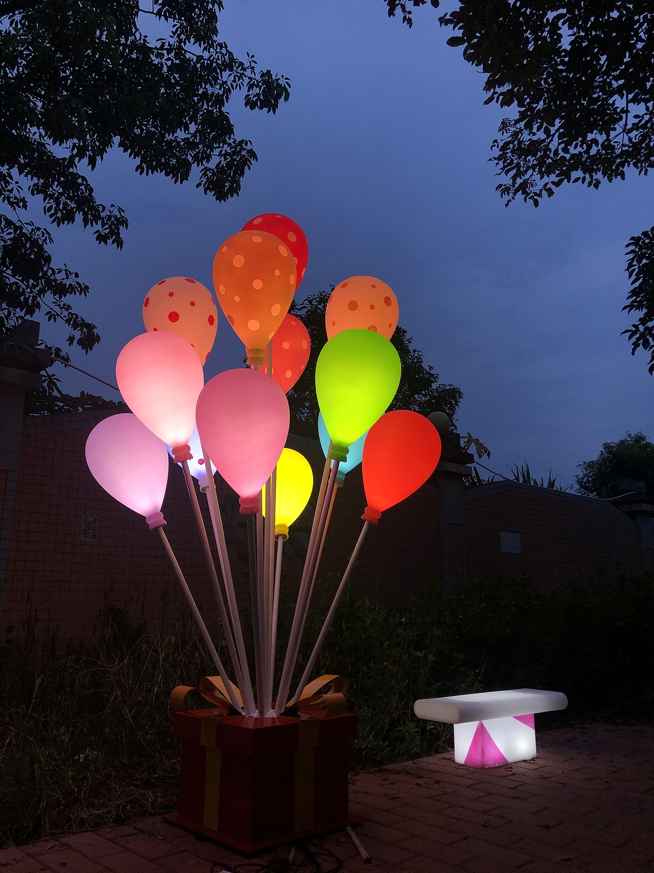 城市景观亮化节日小品创意文旅公园区灯光小品景观灯