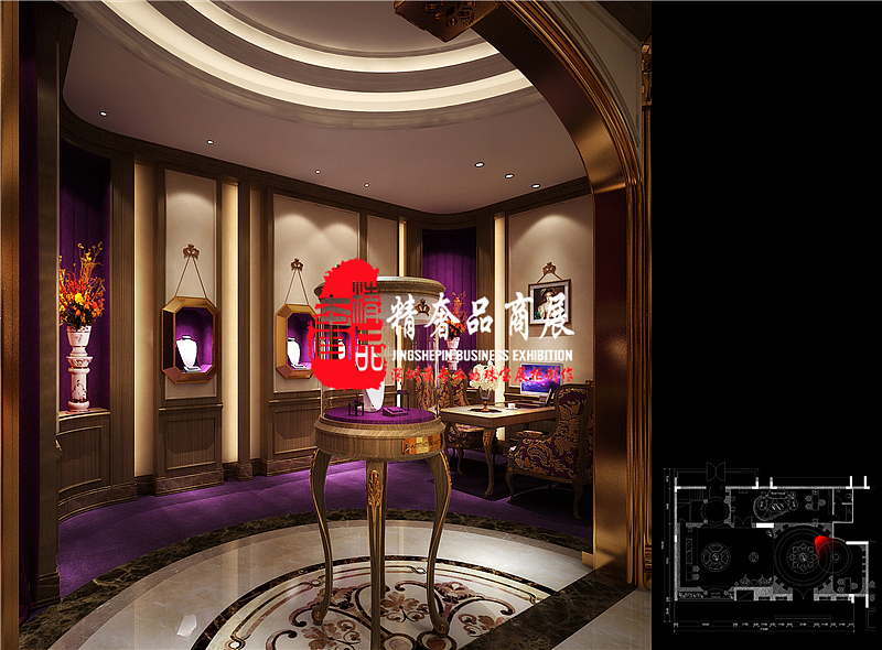 广州会所钻石皇朝珠宝展示柜