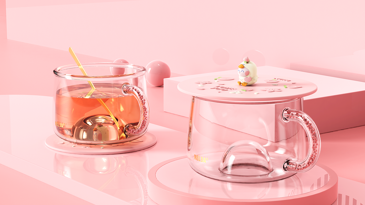 哎鸭盲盒系列玻璃杯