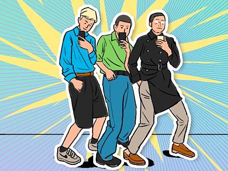 《朋友圈入秋姿势大赏》（个人主页-ZNTY2MTA1ODA=） - 商业插画 - 站酷设计师Homosacer原创素材 - 站酷ZCOOL