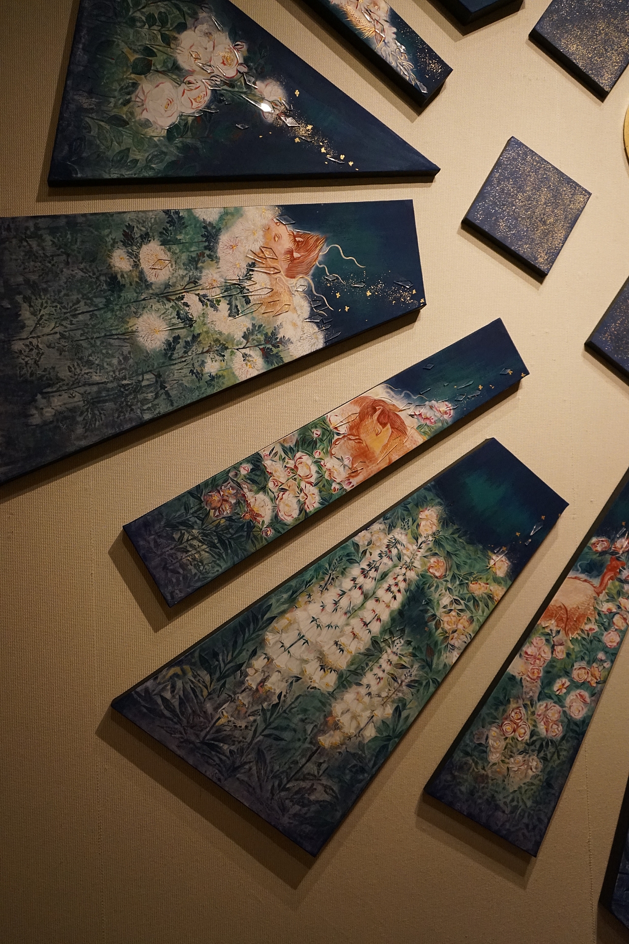 被收藏在美术馆里的岩彩作品