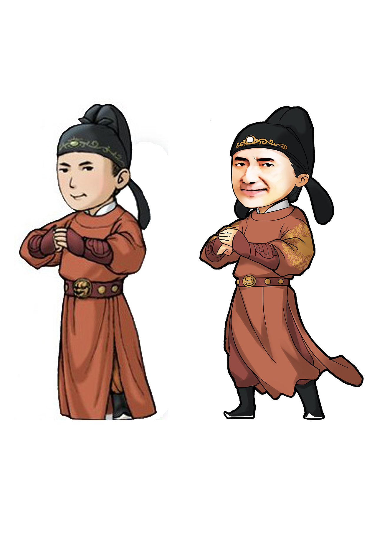 优化的元芳人物手绘 br> br>以下为新vi使用效果