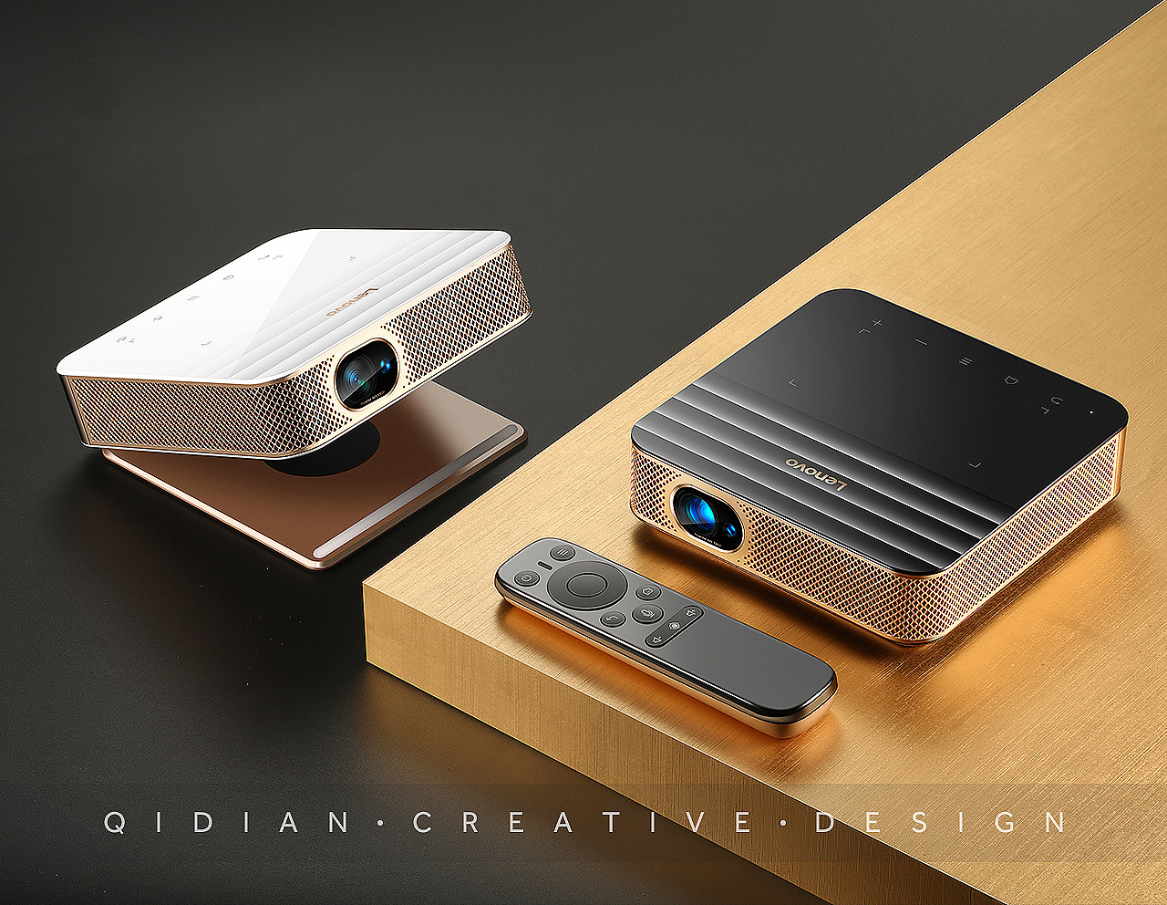 lenovo联想投影仪 渲染摄影 详情设计