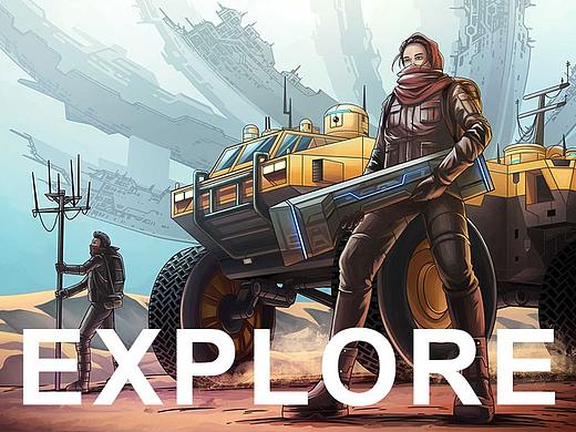 科幻插画 探索系列（个人主页-ZNTg0NjY5Mjg=） - 创作习作 - 站酷设计师YannLoon原创素材 - 站酷ZCOOL