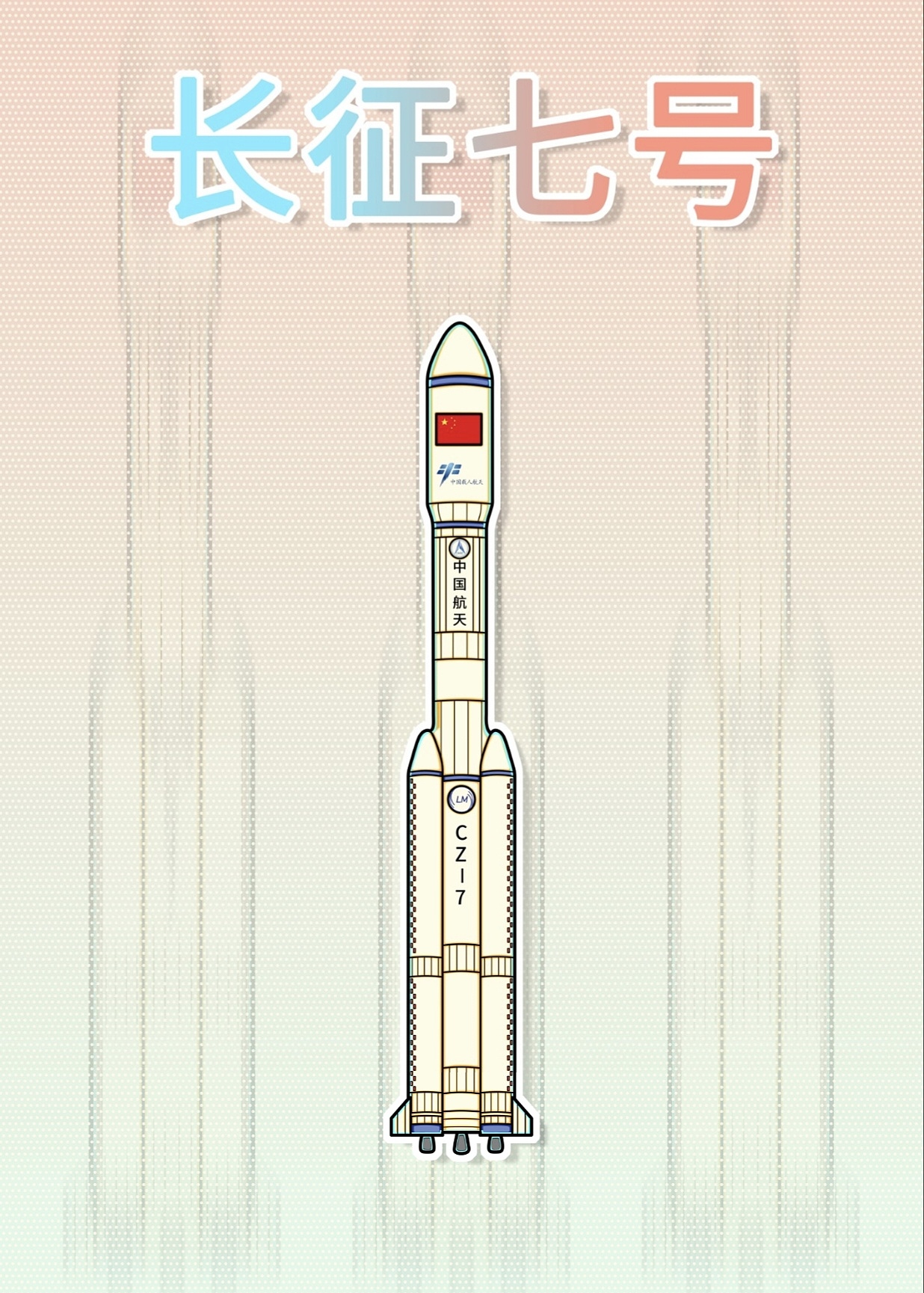 长征七号运载火箭:我国自主研制的可以发射货运飞船的运载火箭,以后也