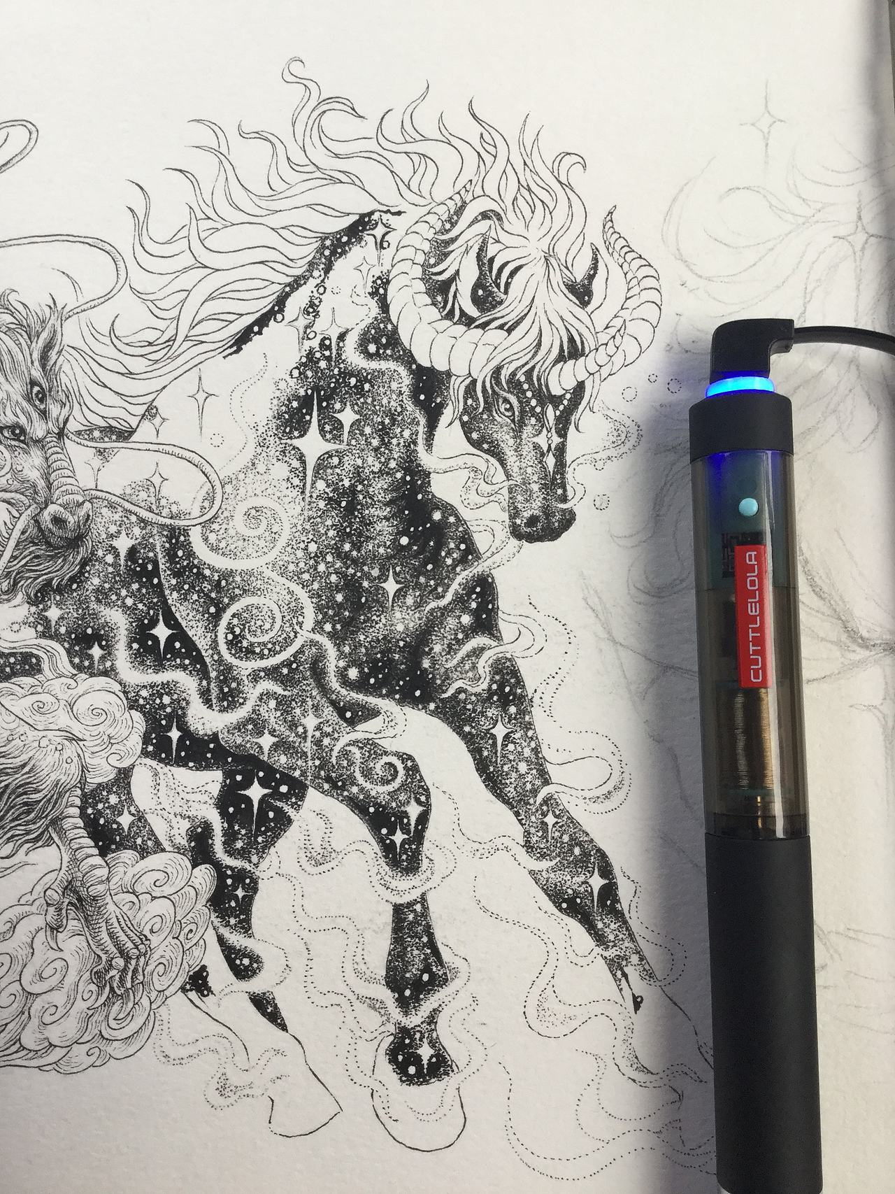 《天马行空图》傅淳强手绘作品(图ZMTE5OTM0MDQ0) - 绘画 - 站酷设计师傅淳强画者之旅原创素材 - 站酷ZCOOL